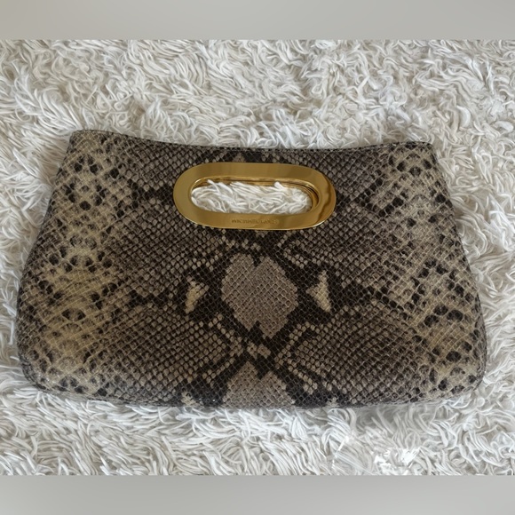 MICHAEL Michael Kors Handbags - MICHAEL KORS Clutch Python Hand Bag
